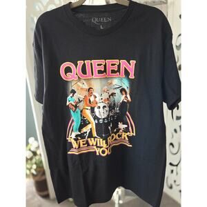 Queen We Will Rock You Band T-Shirt Large Freddie Mercury Official Merch 2025